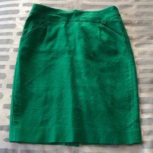 J. Crew Emerald Pencil skirt